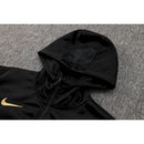 Conjunto Agasalho Treino Barcelona 24/25 - Preto